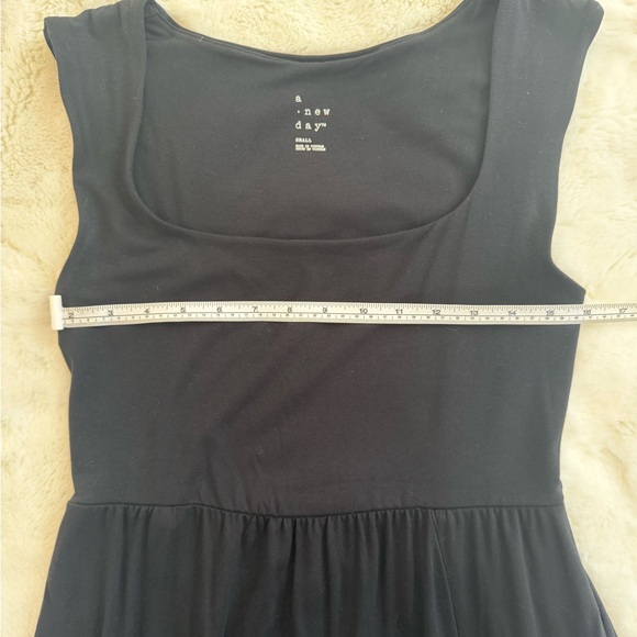 A NEW DAY Black Knit Sleeveless Side Slit Maxi Dress with Pockets Small - Picture 6 of 8